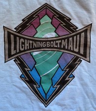 New Vintage Lightning Bolt Surfboards Maui Gerry Lopez Tank Top Shirt Made USA