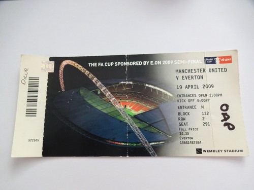 Ticket stub everton v - ticket,
