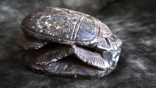 Old egyptian scarab figurine - old,