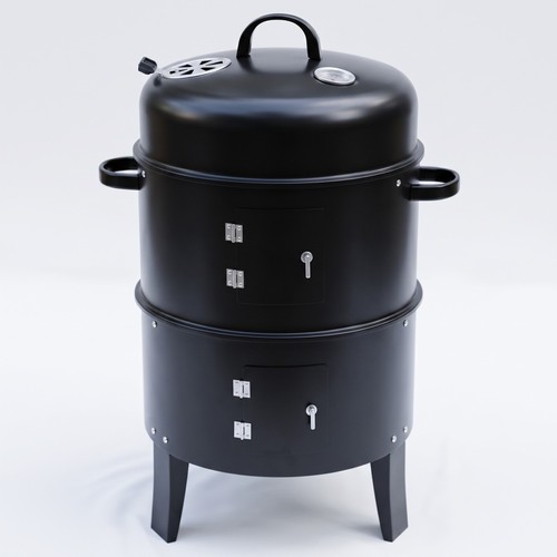 Charcoal bbq smoker grill 3in1 - charcoal,