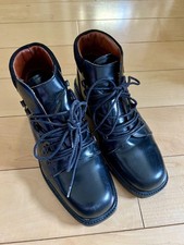 Gucci Leather Lace-Up Boots