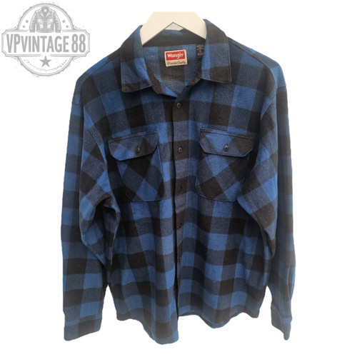Vintage wrangler blue fleece - wrangler,