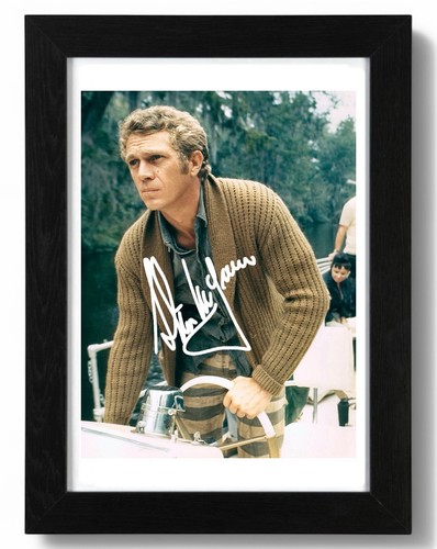 Steve mcqueen signed autograph - mcqueen,