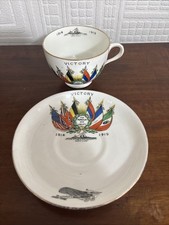 WW1 Victory Cup & Saucer - Chelson China - HMS LION
