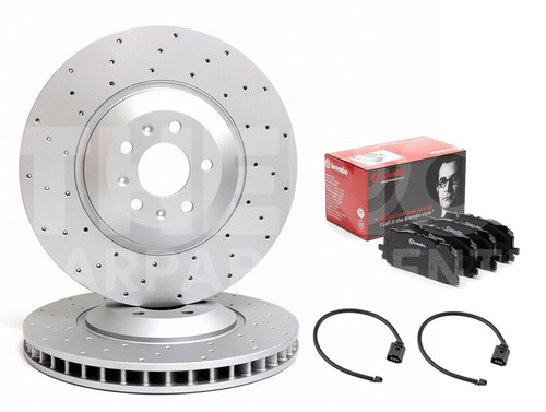 Front brake discs brembo pads - brake,