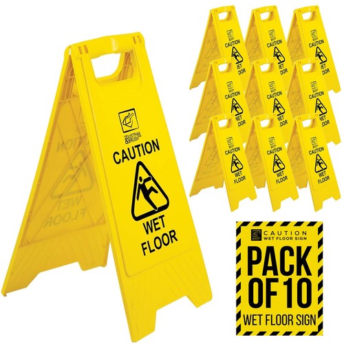 10x caution wet floor sign - 10x,