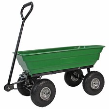 Garden Tipping Dump Cart 75L