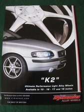 K2 ULTIMATE PERFORMANCE LIGHT ALLOY WHEELS TEAM DYNAMICS ADVERT A4 SIZE FILE 5