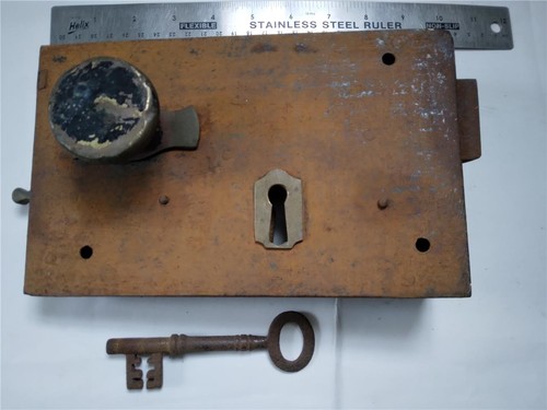 Antique large door lock
