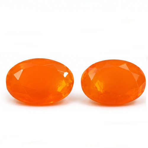 Pair natural bright orange - pair,