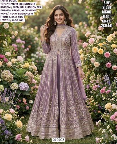Premium chinnon silk suit - premium,