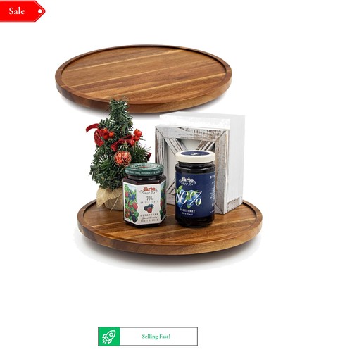 Wooden lazy susan turntable - wooden,