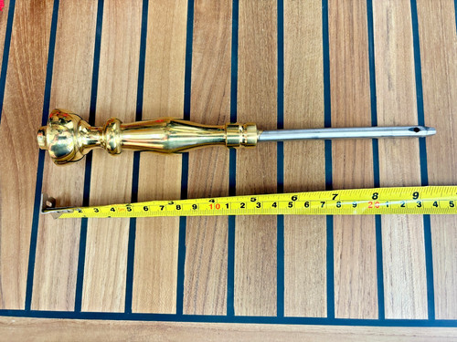 Large brass urn tiller - large,