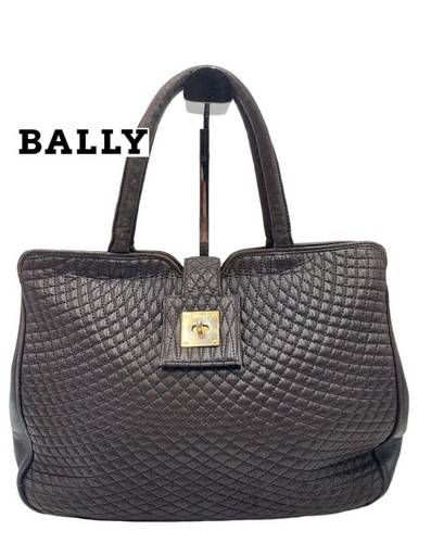 Bally quilted brown - brown, leather