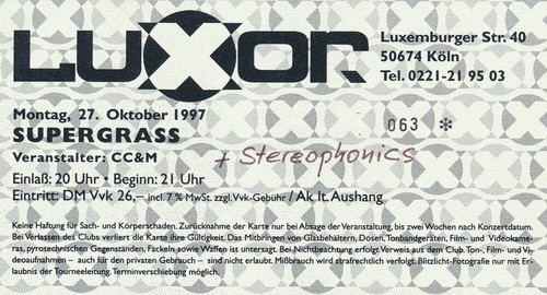 Supergrass stereophonics - supergrass,