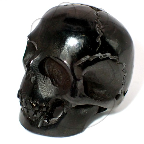 Cult beads hand carved - cult, skull