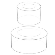 1Set Acrylic Cake Stand Clear Cake Riser Cake Tier Display for Wedding Birthday
