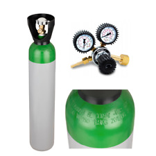 Argon/CO2 MIX Full Gas Bottle 8L 150B MIG TIG Welding Cylinder + Gas Regulator