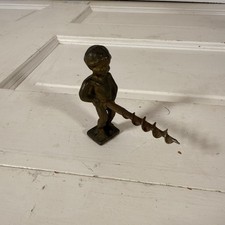 Vintage Brass Manneken Pis Novelty Corkscrew Brussels Souvenir Barware