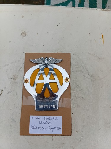 Vintage car badge a dome - vintage,