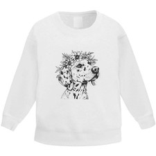 'Dalmation with Floral Crown'