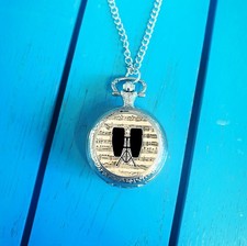 Steel Drums Pocket Watch. Tall