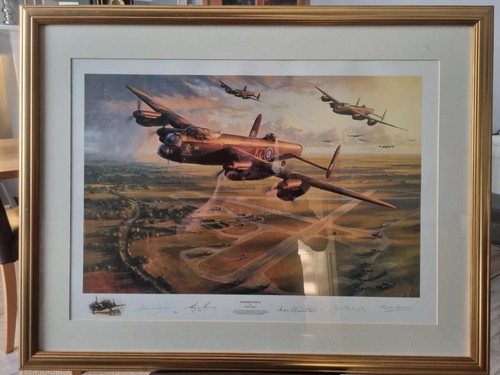 Signed framed bomber force - framed,