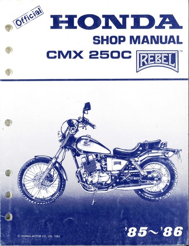 Honda shop manual - shop, cmx