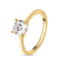18k Yellow Gold Solitaire