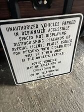California Unauthorised Vehicles Parking Tow Away Sign 