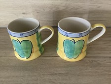 Whittard Handpainted Apple Mugs