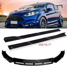 For Ford Fiesta ST MK5 MK7 Side Skirts +Front Bumper Lip Splitter Spoiler Kit UO
