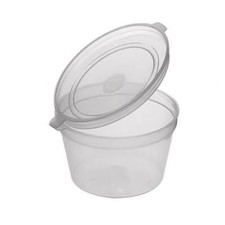 4oz Clear Hinged Lid