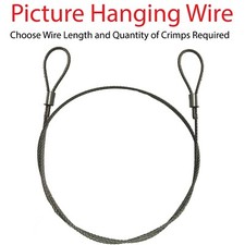 Picture Hanging Wire Rope Stainless Steel Heavy Duty Wire For Mirror Hardware