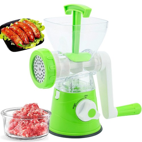Manual meat grinder - meat, crank