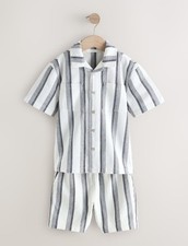 Boys Cool Ecru Stripe Design