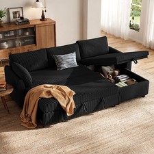 Sofa Bed with Storage 3 Seater