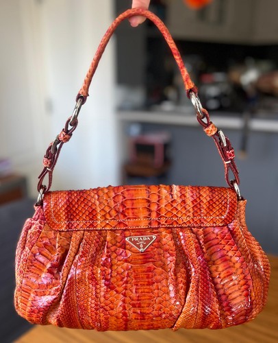 Prada vintage python shoulder - prada,