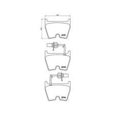BREMBO P85078 Brake Pad Set