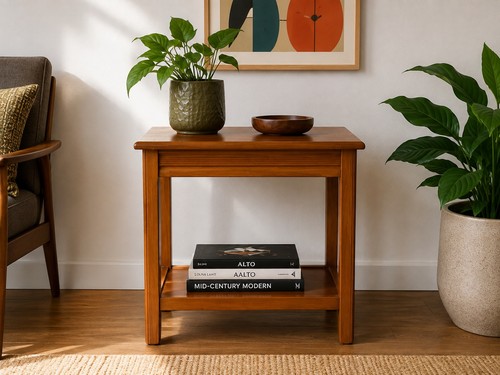 Vintage teak colour side - vintage,