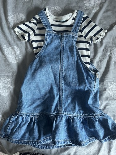 Girls primark denim dress with - denim,