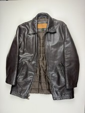 Men’s Heavy Leather Timberland Weathergear Jacket Size S Dark Brown 2.5kg!