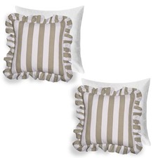 OHS Stripe Frill Cushion