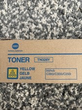 NEW SEALED Genuine Konica Minolta TN328Y Yellow Toner TN-328Y bizhub C360i C300i