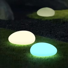 LED Solar Stone Light