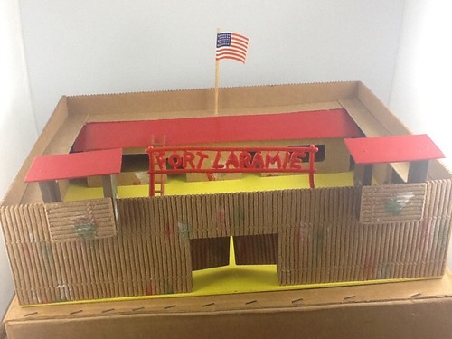 Vintage wooden fort laramie - wooden,