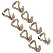 8x Ratchet Strap Anchor Hook Tie Down Ring Car Transporter Link Heavy Duty