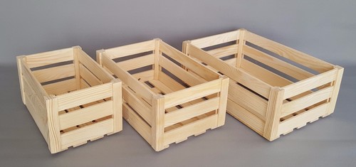 Wooden crate set 1 - set,