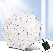 Folding Floral Sun Umbrella 8
