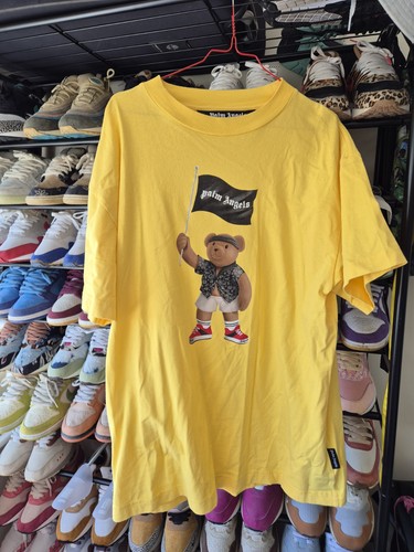 Palm angels yellow bear - angels, flag